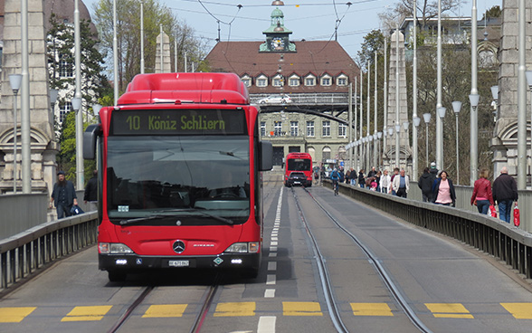 Bus von Bernmobil, Städtische Verkehrsbetriebe Bern